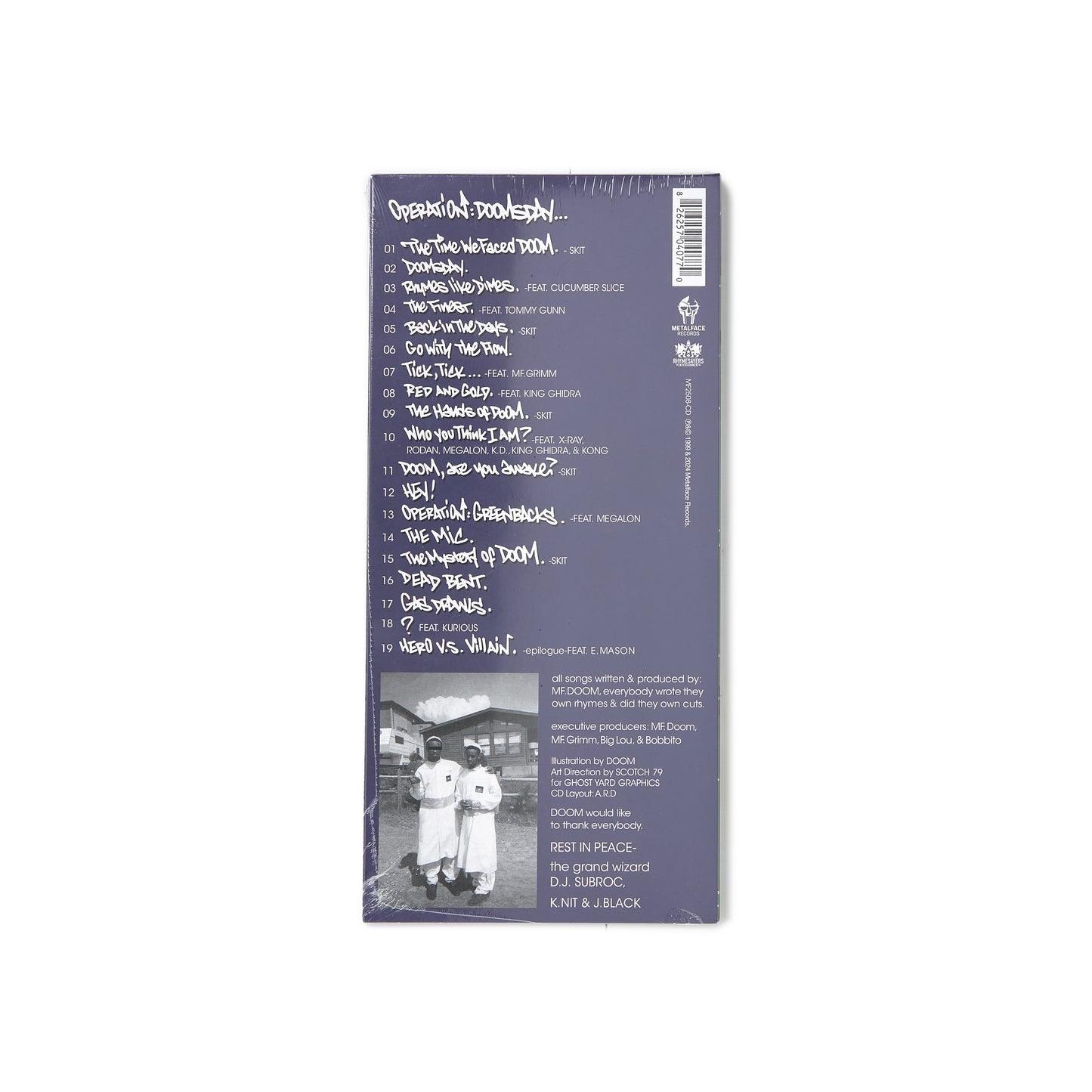 MF DOOM - Operation Doomsday CD (Double Disc)