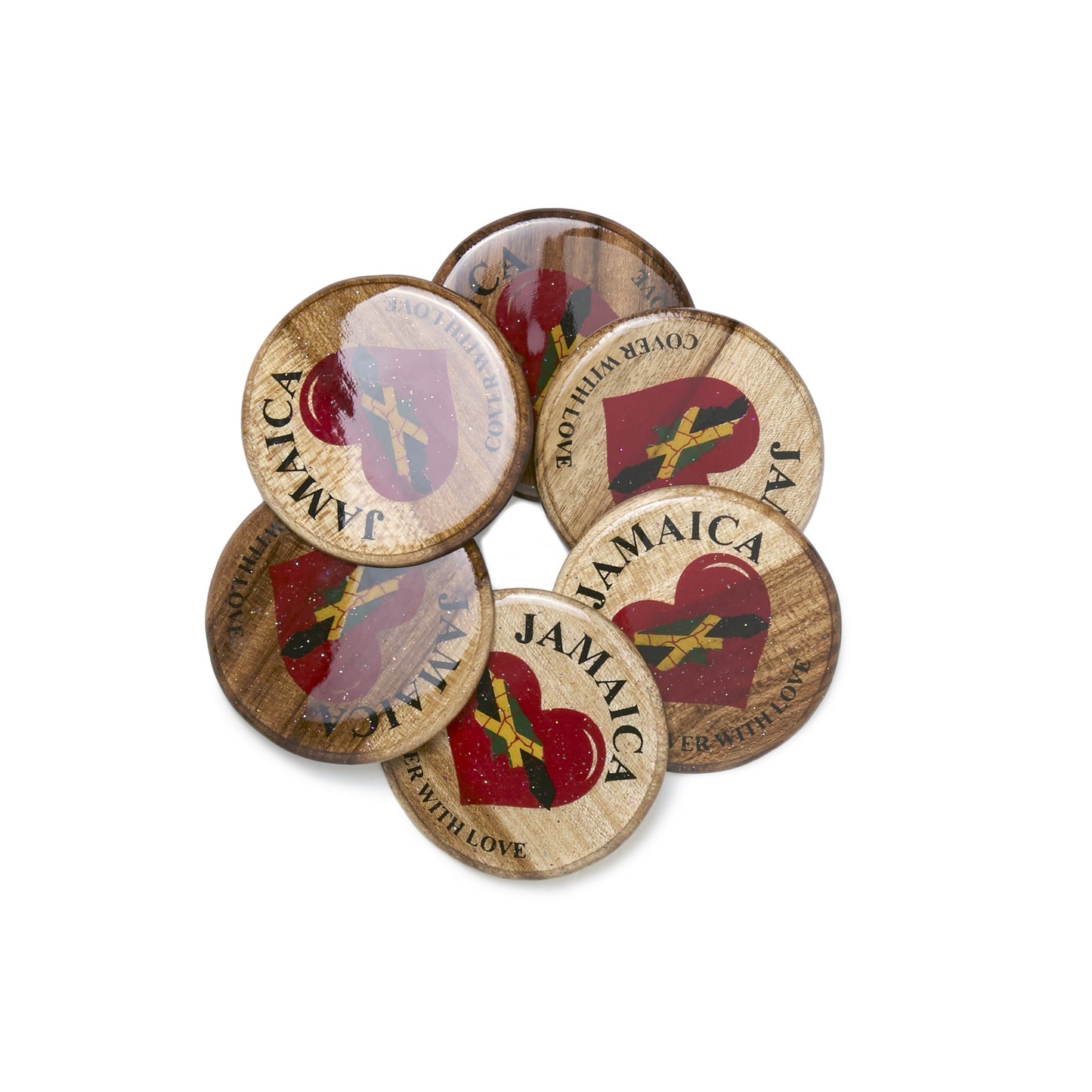 Jamaica "Cover With Love" Coaster Set