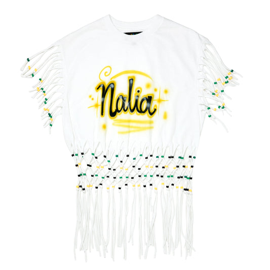 NALIA Airbrushed Calypso Tee (Yellow)