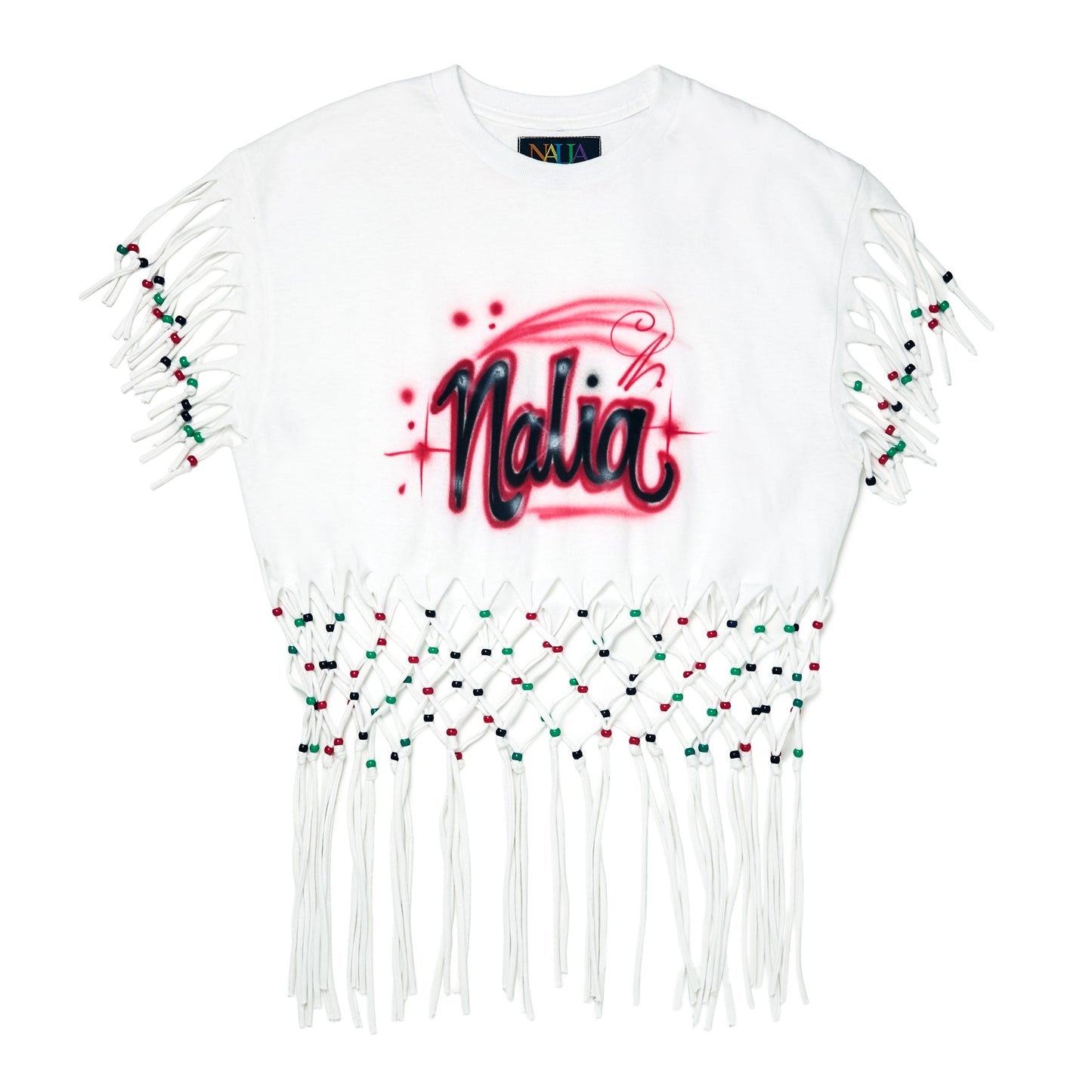NALIA Airbrushed Calypso Tee (Red)