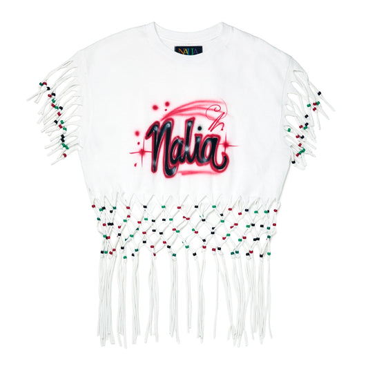 NALIA Airbrushed Calypso Tee (Red)