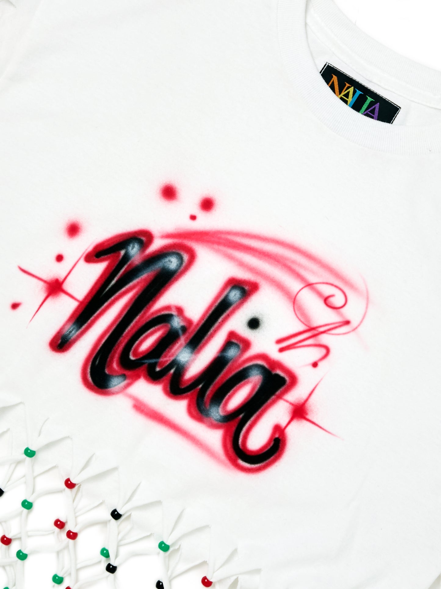 NALIA Airbrushed Calypso Tee (Red)