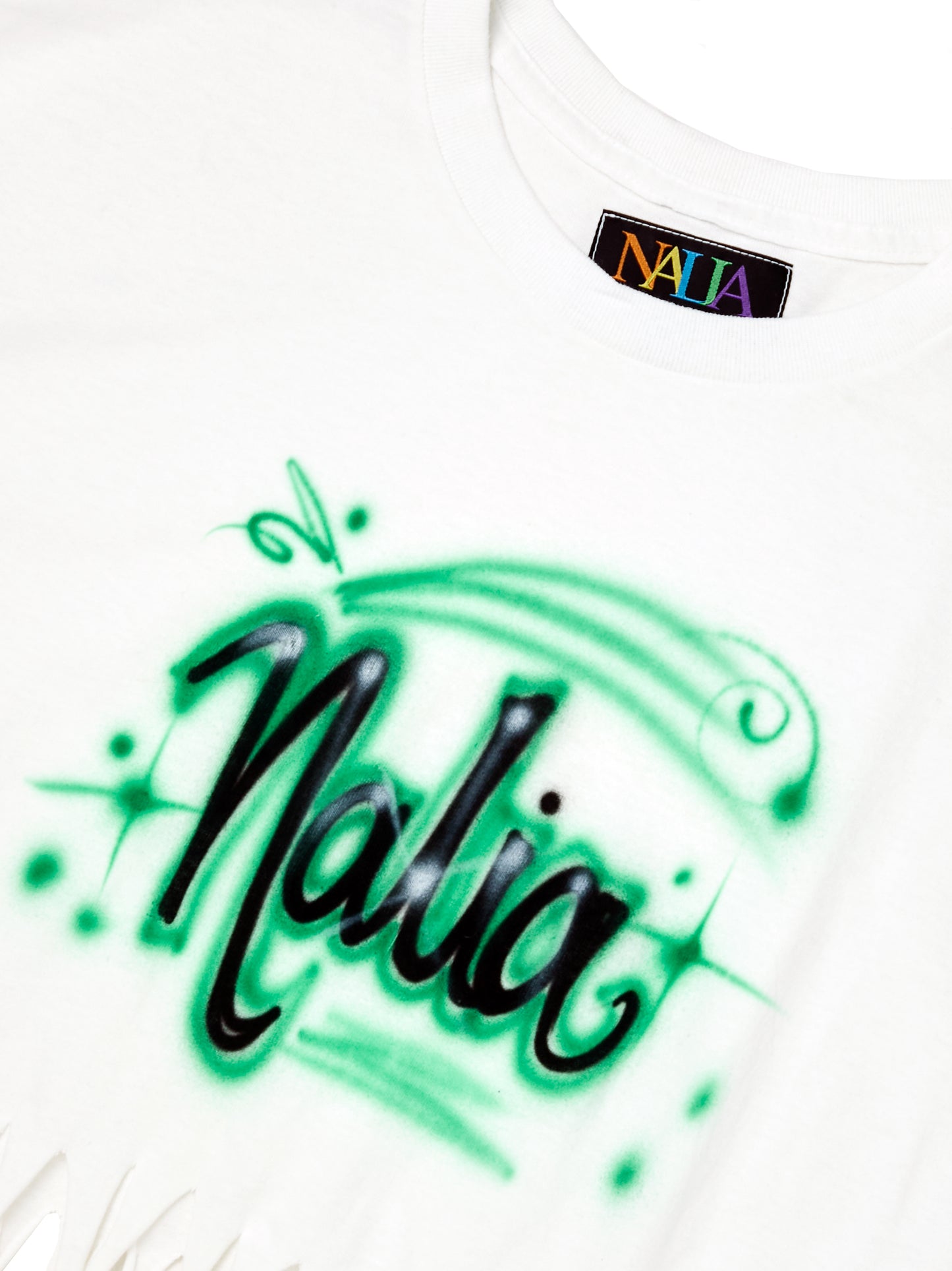 NALIA Airbrushed Calypso Tee (Green)