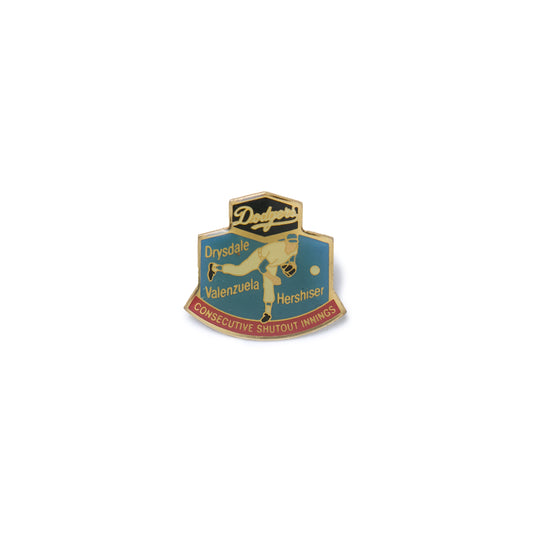 Dodgers Souvenir Pin - Consecutive Shutout Innings (1991)